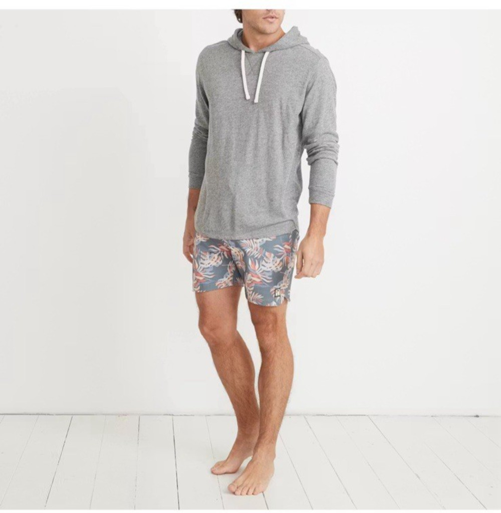 Marine Layer Board Shorts Mens Size 33 Tropical Palm Print Resort Bathing Suit